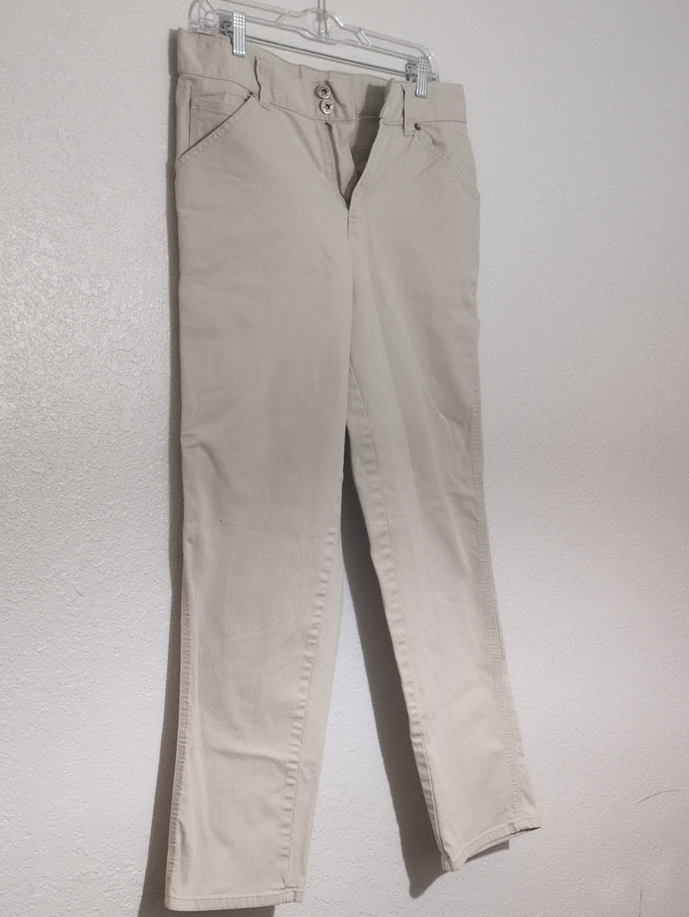 Men's Khaki Slim Chinos - Cream